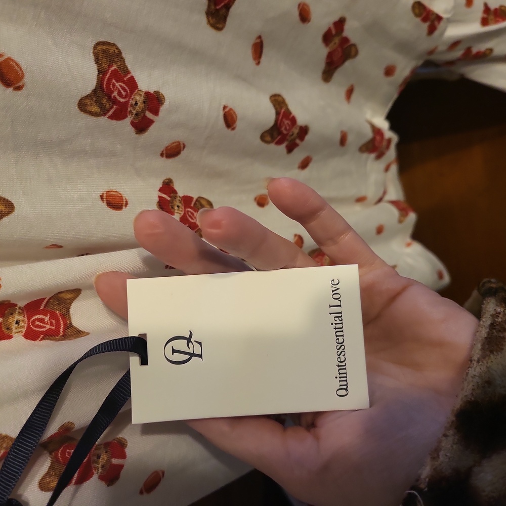 Quintessential Love Teddy Football Pj Set New Soldout Online - Picture 3 of 3